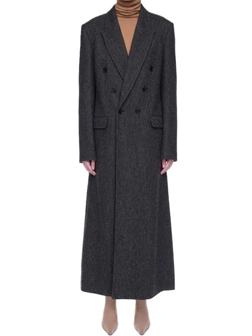 double faced overcoat Victoria Beckham | 1126WCT006440B9891 DARK GREY MELANGE